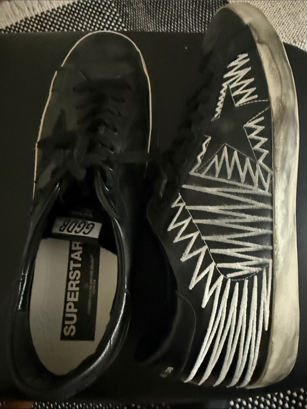 Golden Goose DB Men’s Black Leather Sneakers